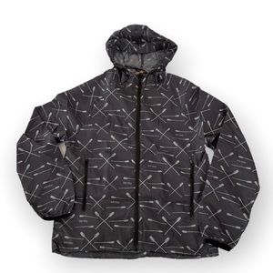 NWT Grand Portage Unisex Paddle Graphic Packable Windbreaker Size XS/S